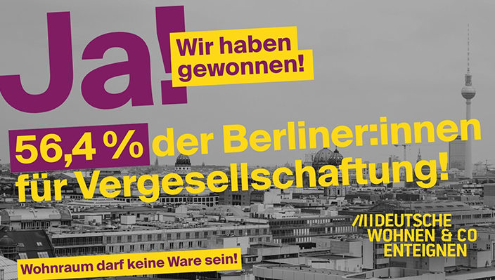 Berlín vota a favor d’expropiar per a recuperar el valor social de l’habitatge